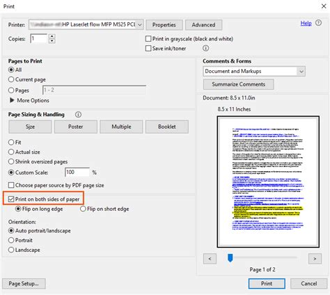 acrobat reader print double sided|Print PDFs in Acrobat Reader .